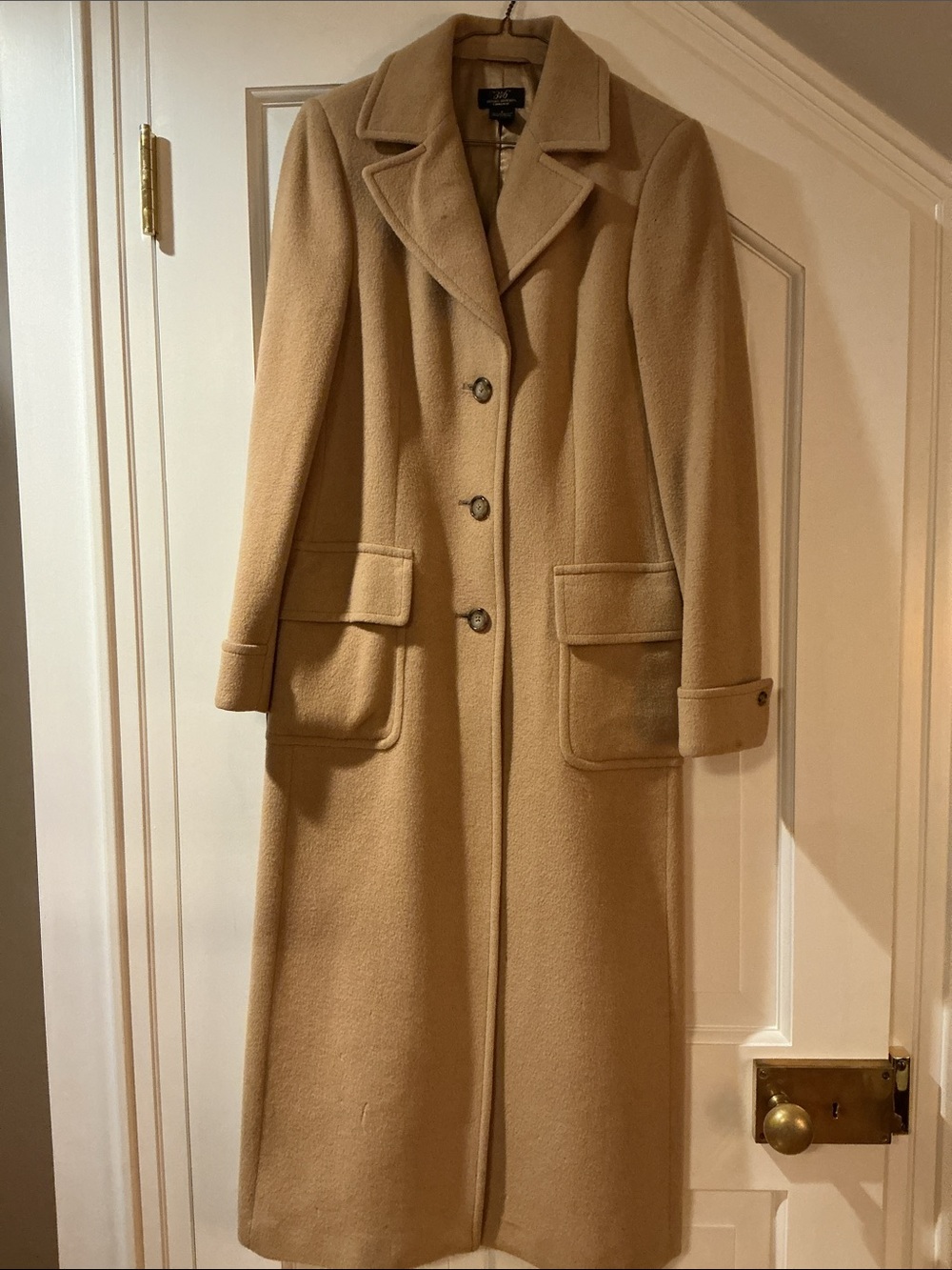 Brooks Brothers 346 Camel Hair Long Coat Brown Size 2